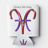 Aries Pisces Ornery Cusp Astrologie Zodiac-Zeichen Dosenkühler (Rückseite)