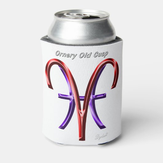 Aries Pisces Ornery Cusp Astrologie Zodiac-Zeichen Dosenkühler (Kanne Rückseite)