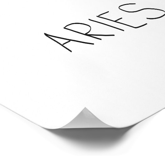 Aries Poster (Ecke)
