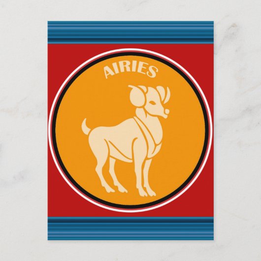 Aries Postkarte (Vorderseite)