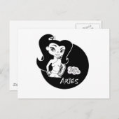 Aries Postkarte (Vorne/Hinten)