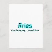 Aries Postkarte (Vorderseite)