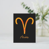 Aries Postkarte (Stehend Vorderseite)