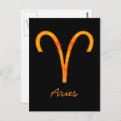 Aries Postkarte (Vorne/Hinten)