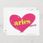 Aries Postkarte (Vorne/Hinten)