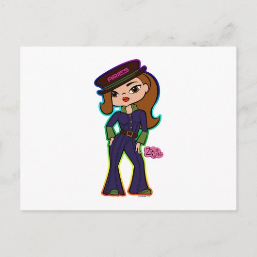 Aries Postkarte (Vorderseite)