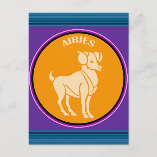 Aries Postkarte (Vorderseite)