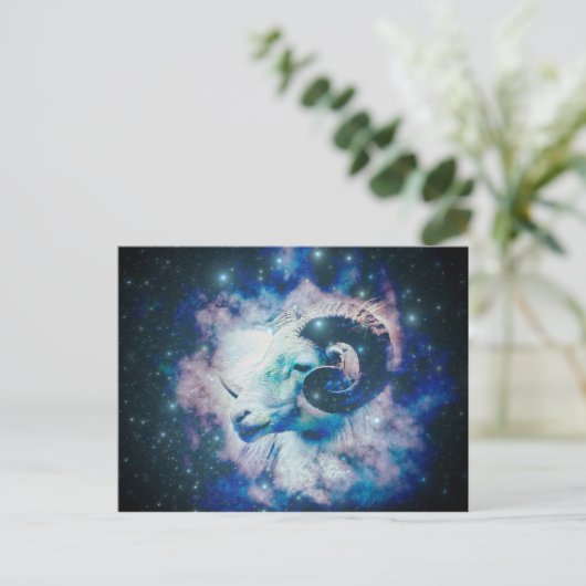 Aries Postkarte (Stehend Vorderseite)