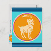 Aries Postkarte (Vorne/Hinten)