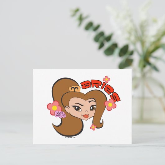 Aries Postkarte (Stehend Vorderseite)