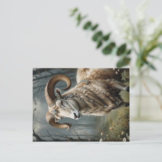 Aries Postkarte (Stehend Vorderseite)