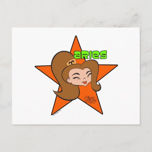 Aries Postkarte (Vorderseite)