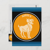 Aries Postkarte (Vorne/Hinten)