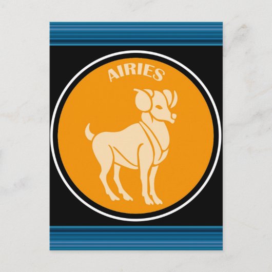 Aries Postkarte (Vorderseite)