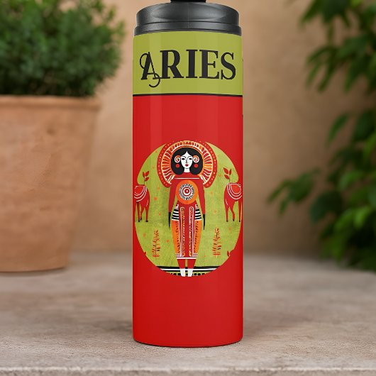 Aries Princess Schneiden Nähtasche Thermosbecher
