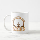 Aries Queen Afro Hair Black Woman Zodiac Sign Kaffeetasse (Links)