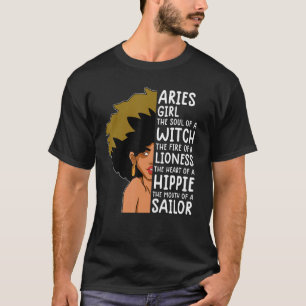 Aries Queen for Women Astrologie Zodiac Aries Girl T-Shirt