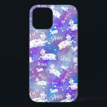Aries Ram Constellation Stars Geburtstagsmuster Case-Mate iPhone Hülle<br><div class="desc">Dieses lustige Handy-Gehäuse-Design macht das ideale Geschenk für jeden,  der unter dem Tierkreiszeichen Aries geboren ist. Es enthält ein einzigartiges Muster aus einem Vintagen Widder,  der Konstellation und dem Wort "Widder",  alles weiß auf einem lila-rosa Sternenhintergrund.</div>