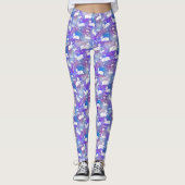 Aries Ram Constellation Stars Geburtstagsmuster Leggings (Vorderseite)
