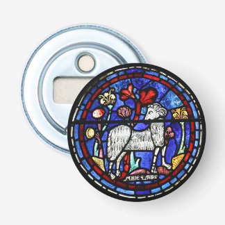 Aries Ram Gothic Glasfenster-Öffnung Flaschenöffner