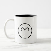 Aries Ram Horoscope Zodiac Sign Tasse (Links)