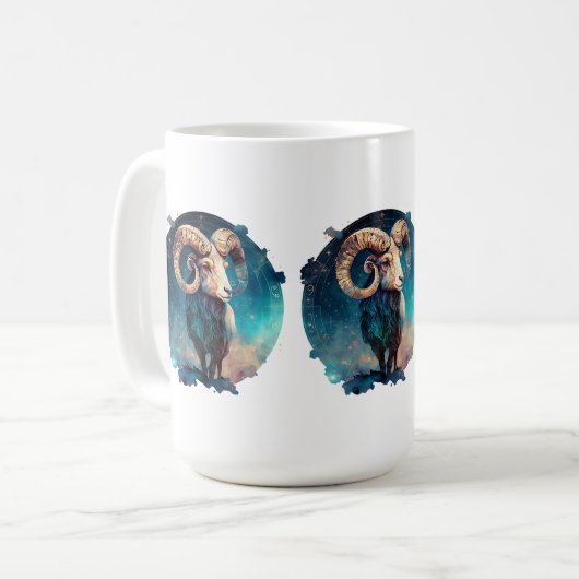 Aries Ram Kaffeetasse (Vorderseite Links)