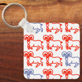 Aries Ram Keychain – Simple Modern Zodiac Schlüsselanhänger (Vorderseite)