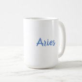 Aries Ram Logo Zodiac Star Signature Astrologie Tr Kaffeetasse (VorderseiteRechts)