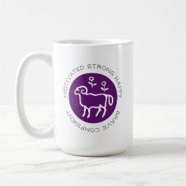 Aries Ram Logo Zodiac Star Signature Astrologie Tr Kaffeetasse