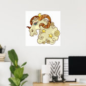Aries Ram Poster (Heimbüro)