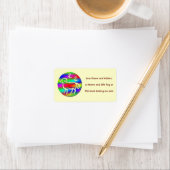 Aries Ram Star Sign Rainbow Name Tag Geschenk Tag Adressaufkleber (Insitu)