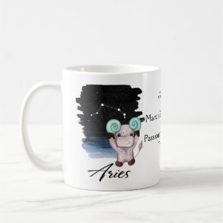Aries - Ram - Starsign - Zodiac - Horoskop Kaffeetasse