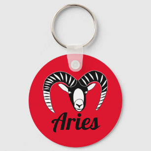 Aries Ram Symbol Astrologisches Zeichen Schlüsselanhänger