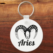 Aries Ram Symbol Astrologisches Zeichen Schlüsselanhänger (Rückseite)