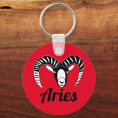 Aries Ram Symbol Astrologisches Zeichen Schlüsselanhänger (Vorderseite)