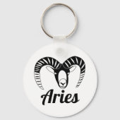 Aries Ram Symbol Astrologisches Zeichen Schlüsselanhänger (Rückseite)