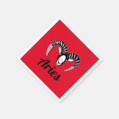 Aries Ram Symbol Astrologisches Zeichen Serviette (Ecke)