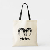 Aries Ram Symbol Astrologisches Zeichen Tragetasche (Rückseite)