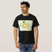 Aries Ram, Vintage Konstellation, Urania-Spiegel T-Shirt (Vorne ganz)