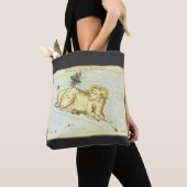 Aries Ram, Vintage Konstellation, Urania-Spiegel Tasche (Von Nahem)