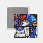 Aries Ram Year gothed Glass Windows q m Magnet (Vorderseite/Rückseite)