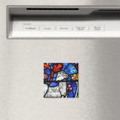 Aries Ram Year gothed Glass Windows q m Magnet (In Situ (Geschirrspüler))