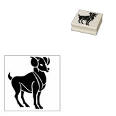 aries ram zodiac art Briefmarke Gummistempel (Stempel)