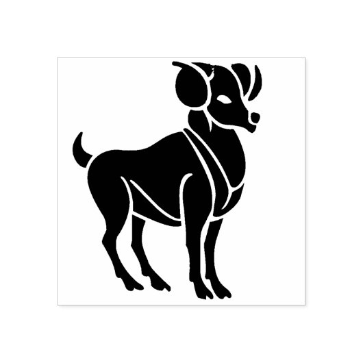 aries ram zodiac art Briefmarke Gummistempel (Prägung)