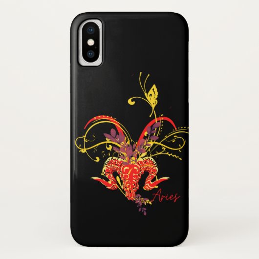 Aries Ram Zodiac Sign mit "V" Case-Mate iPhone Ca Hülle (Rückseite)