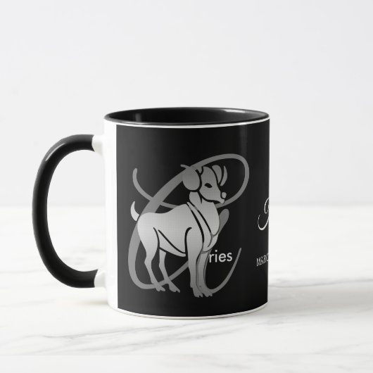 Aries ♈ Ram - Zodiac-Zeichen Tasse (Links)
