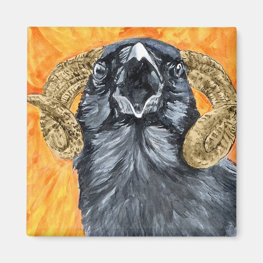 Aries Raven Aqucolor Magnet (Vorne)