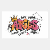 Aries Rechteckiger Aufkleber (Vorderseite)