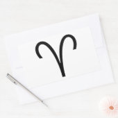Aries Rechteckiger Aufkleber (Umschlag)