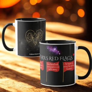Aries Red Flags Astrologie Tasse Funny Zodiac-Ge